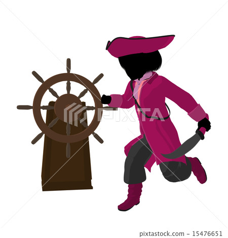 Teen Pirate Illustration Silhouette 15476651
