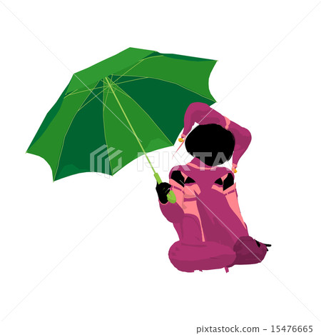 Female Tween Clown Illustration Silhouette Female Tween Clown Illustration Silhouette 15476665