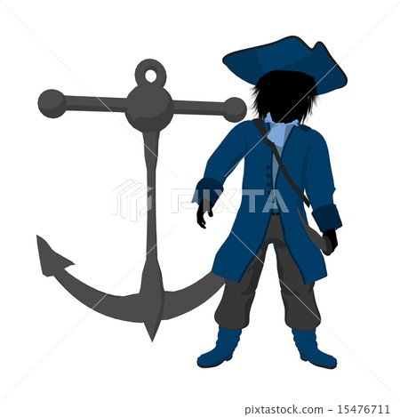 Teen Pirate Illustration Silhouette 15476711