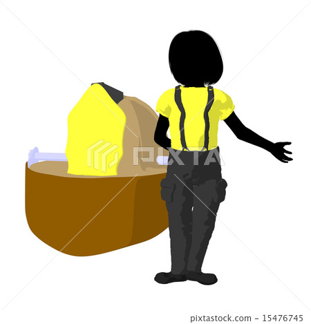 Teen Firefighter Illustration Silhouette 15476745