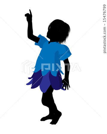 Boy Fairy Silhouette Illustration Boy Fairy Silhouette Illustration 15476799