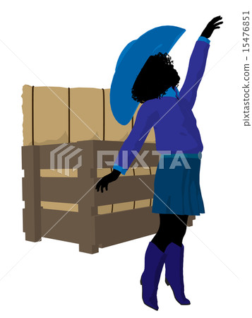 African AmericanTeen Cowgirl Illustration African AmericanTeen Cowgirl Illustration 15476851