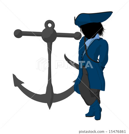 Teen Pirate Illustration Silhouette 15476861