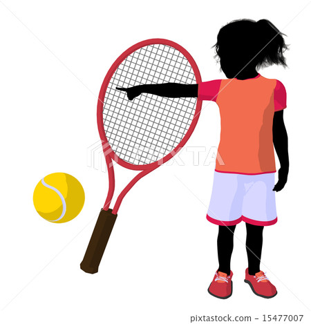 Teen Tennis Player Illustration Teen Tennis Player Illustration 15477007