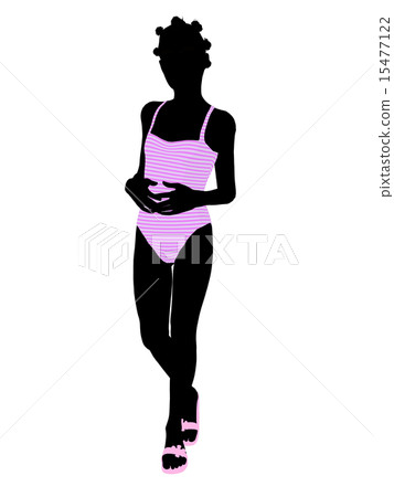 African American Teenager Illustration Silhouette African American Teenager Illustration Silhouette 15477122