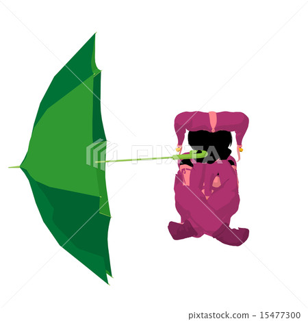 Female Tween Clown Illustration Silhouette Female Tween Clown Illustration Silhouette 15477300