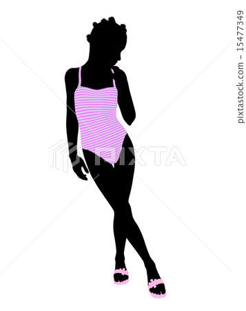 African American Teenager Illustration Silhouette African American Teenager Illustration Silhouette 15477349