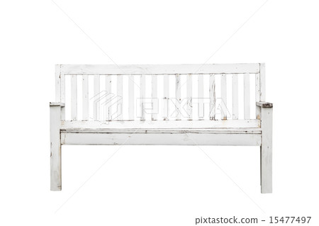 white bench Isolate 15477497