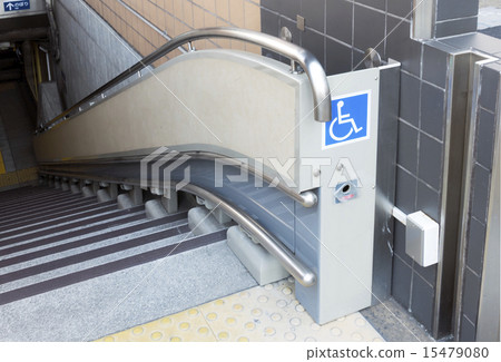 Station stairway wheelchair elevator 15479080