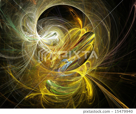 Cobweb whirls abstract bright color swirl on the basis of the dark.Fractal art graphics 15479940