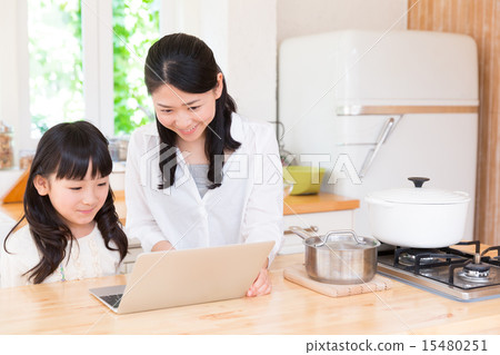親子廚房形象 15480251