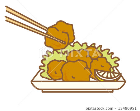 筷子放在炸好的盤子裡 筷子放在炸好的盤子裡 15480951