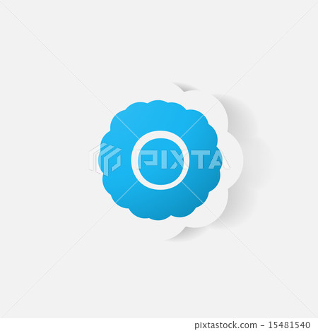 Realistic paper sticker: flowers. camomile Realistic paper sticker: flowers. camomile 15481540