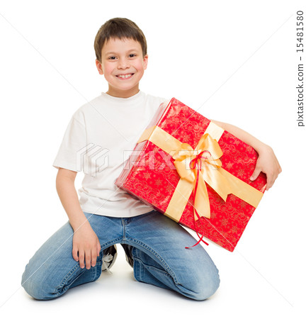 boy with gift box boy with gift box 15481580