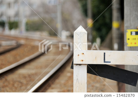 Gradient mark of railroad 15482870