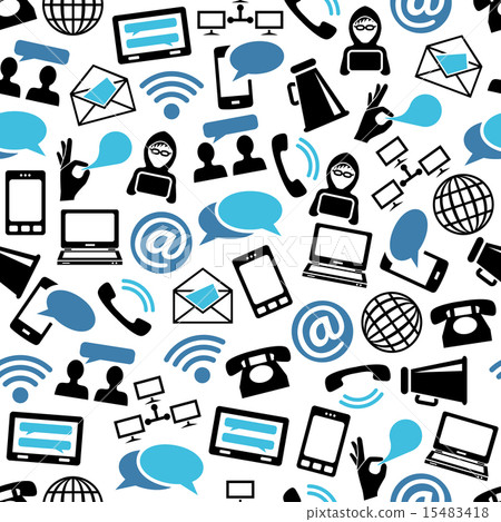 communication seamless pattern 15483418