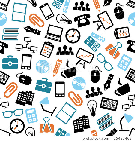 office seamless pattern 15483465