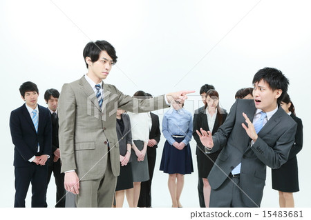 Stock Photo: get angry, joint and several liability, female business person