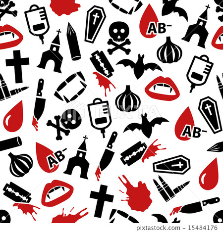 vampire seamless pattern 15484176