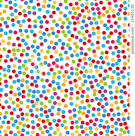 Seamless Pattern with Confetti Colorful Background - Stock Illustration ...