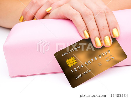 woman hand with credit card 15485384