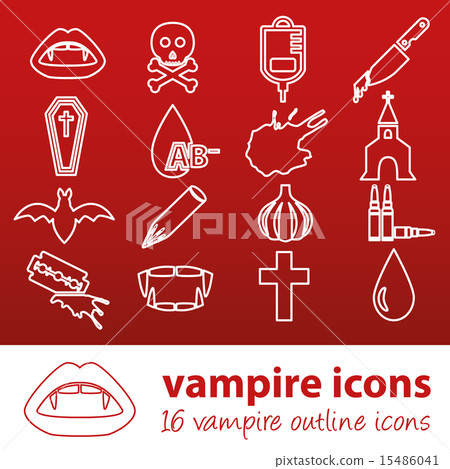 vampire outline icons vampire outline icons 15486041