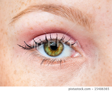 woman green eye 15486365