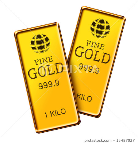Two gold ingots 15487027