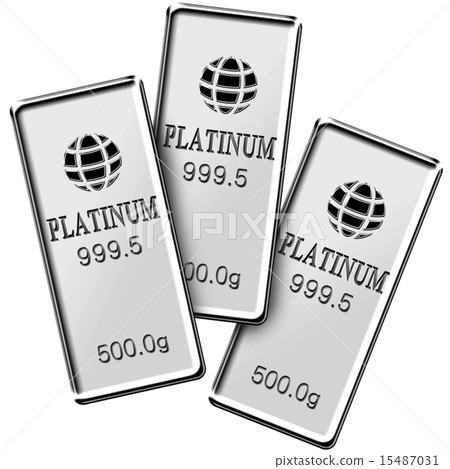 3個鉑錠 15487031