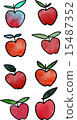 vector pattern with apples and pears 15487352