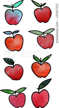 vector pattern with apples and pears 15487352