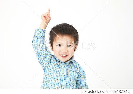 A pointing boy A pointing boy 15487842