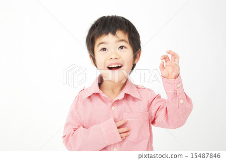 Boy changing face 15487846