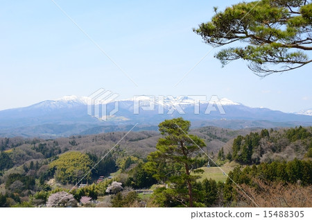 Adachi Tarara mountain area distant view ~ Nihonmatsu Castle from Honmaru West Rear View 15488305