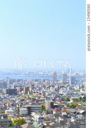 Urban landscape (building group and blue sky) Urban landscape (building group and blue sky) 15490560