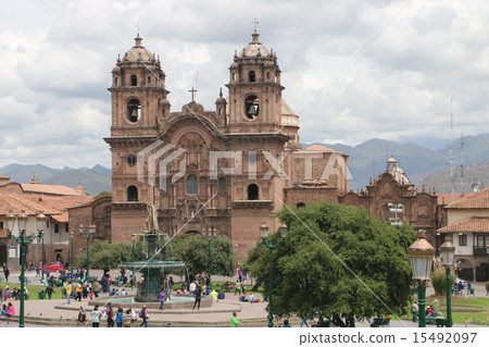 World Heritage Site Church of Mayor Square in Cuzco, Peru 1 15492097