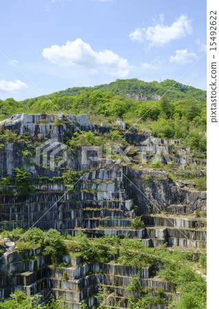 花崗岩採礦石狩山 15492622