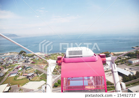 從摩天輪的看法在淡路服務區域 15492737