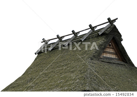 The roof of thatched roof The roof of thatched roof 15492834