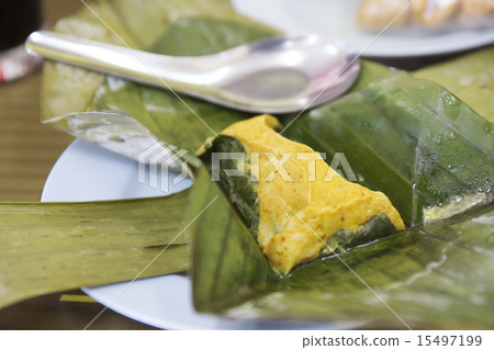 Steamed fish curry cake 15497199