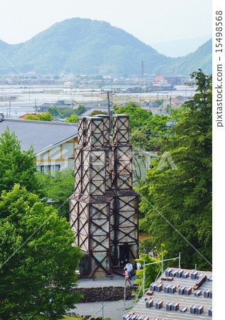 Shizuoka prefecture tourist attractions · July 5 Observation from Hakusan Reflection Reactor · Hill which was decided to register as World Cultural Heritage Vertical position 15498568