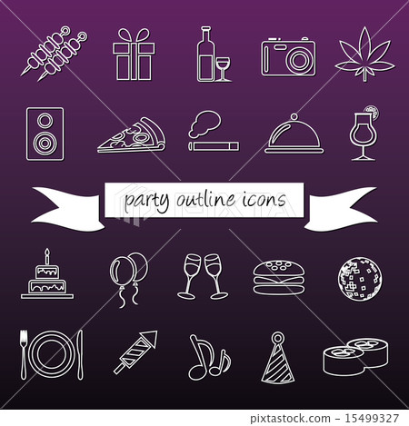 party outline icons 15499327