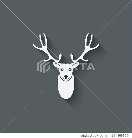 deer head design element 15499425