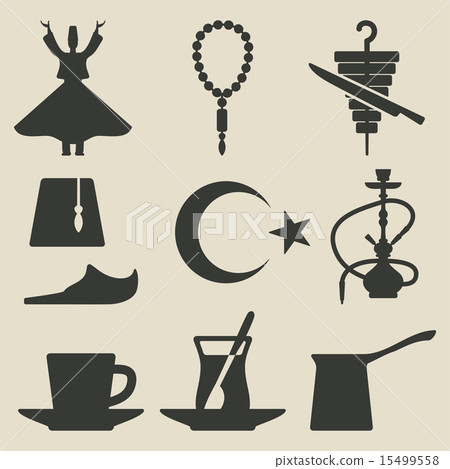 Turkish national icons set 15499558