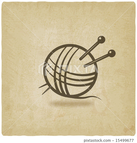 knitting symbol old background 15499677