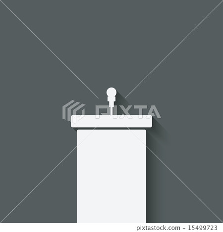 podium with microphone podium with microphone 15499723