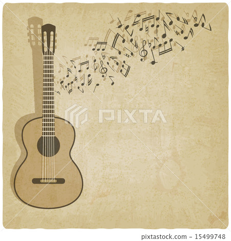 Vintage music guitar background Vintage music guitar background 15499748