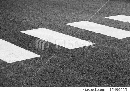 Pedestrian crossing road marking, white rectangles Pedestrian crossing road marking, white rectangles 15499935