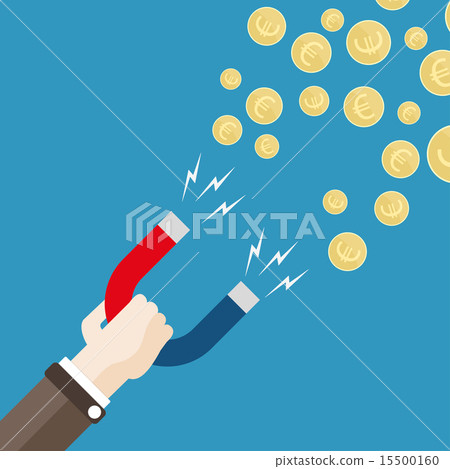 Flat Hand Magnet Money Euro 15500160