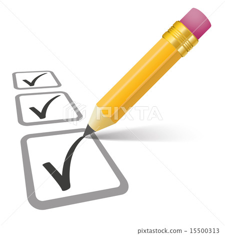 Pencil Checklist 3 Ticks Pencil Checklist 3 Ticks 15500313